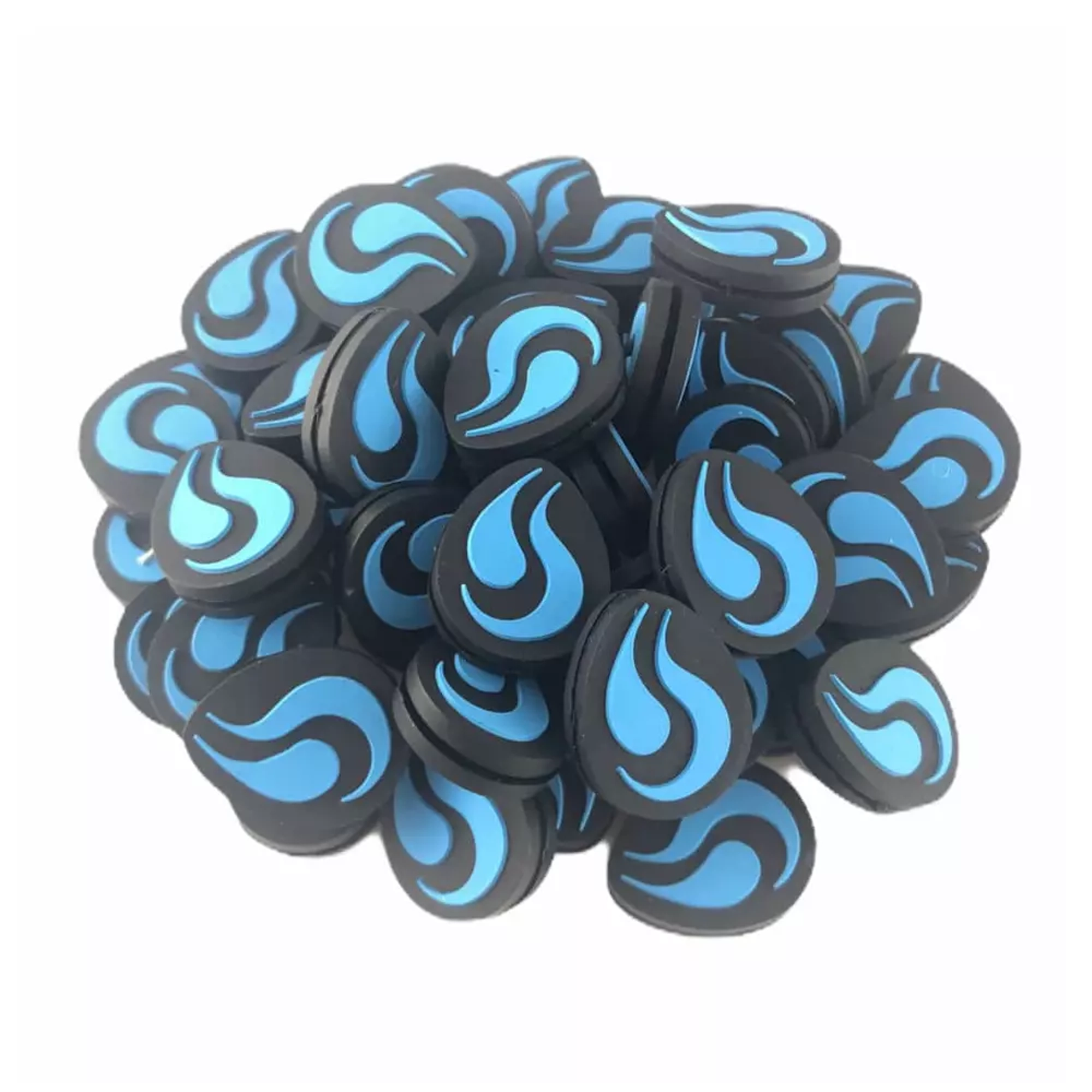 Noir avec flamme bleue