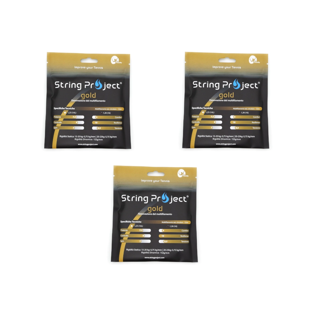 String Project Gold – 3 Paquetes bobina de 12 m