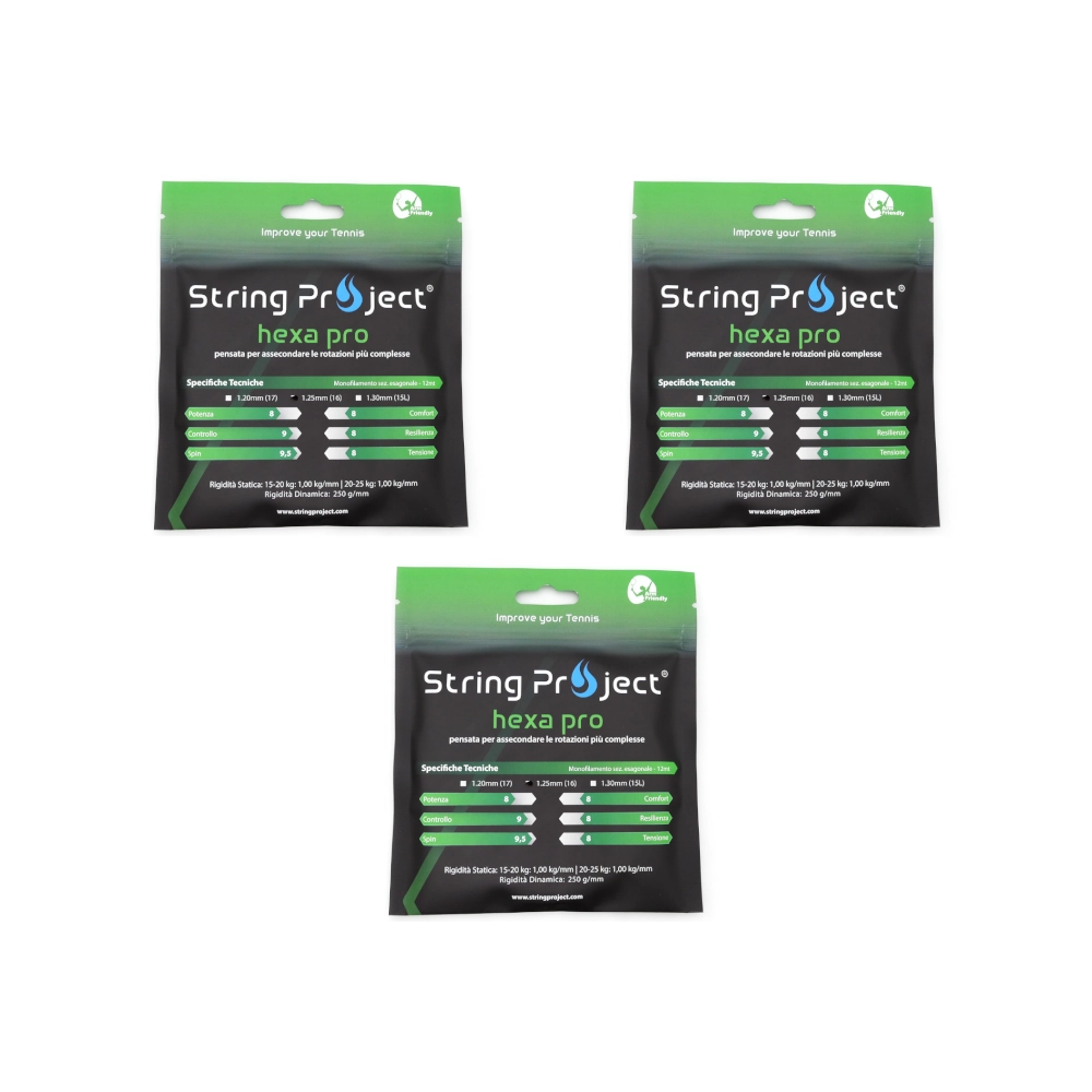 String Project Hexa Pro – 3 Paquetes bobina de 12 m