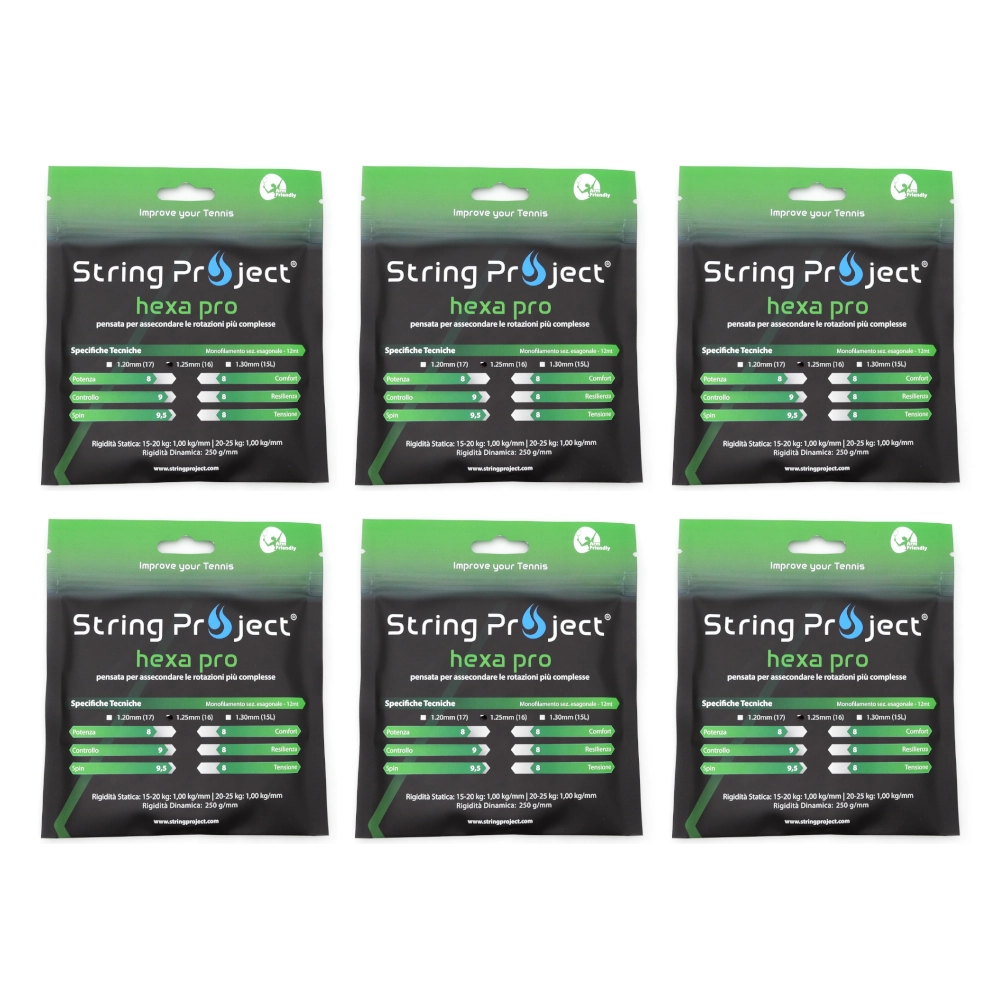 String Project Hexa Pro – Pack da 6 matassine da 12 m