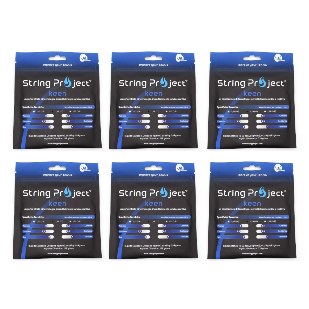 String Project Keen – Pack de 6 Sets de 12 m